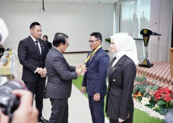 Menteri Agraria dan Tata Ruang/Kepala Badan Pertanahan Nasional (ATR/BPN), Agus Harimurti Yudhoyono (AHY) menyampaikan bahwa Sertifikasi Hakim Pertanahan dan Tata Ruang merupakan upaya menyamakan persepsi. (foto: dok ATR/BPN)