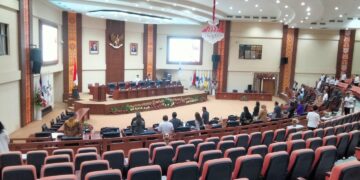Situasi Paripurna DPRD Sulut. (Foto; meikel/barta)