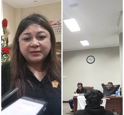 Situasi menerima aspirasi Amara yang menolak reklamasi. (Foto: meikel/barta)