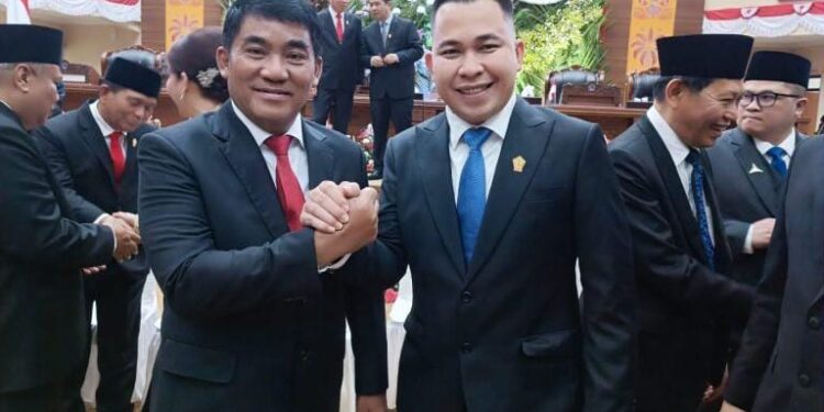 Ketua Fraksi Nadem Sulut, Braien Waworuntu bersama Calo Gubernur Sulut, YSK. (foto: istimewa)