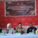 Korsub hukum, pencegahan, partisipasi masyarakat dan hubungan masyarakat Bawaslu Talaud, Jutrianto Wauda, S.Pd saat memaparkan materi.