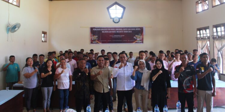 Foto bersama Ketua GP Ansor Manado, Junaidi Maskromo, S.Hi bersama narasumber dan peserta kegiatan.