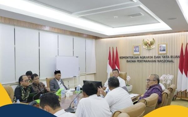 Terima Audiensi BIG, Menteri Nusron Perkuat Kolaborasi untuk Percepatan RTR dan PTSL. (foto: ATR/BPN)