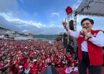 Sangihe Merah Total, Massa Pendukung Tamuntuan-Seliang Teriak Lantik Jo