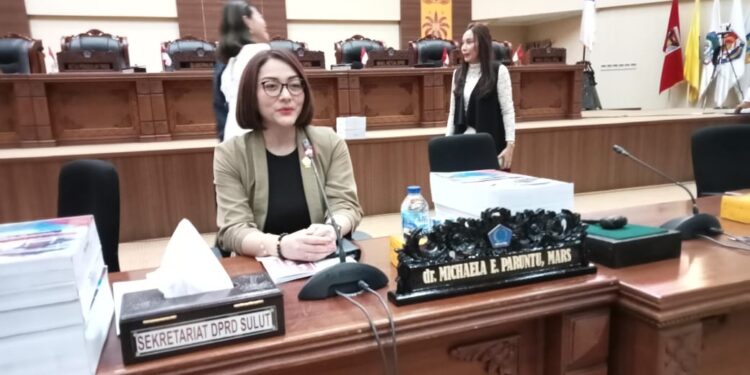 Wakil Ketua DPRD Provinsi Sulut, Michaela Elsiana Paruntu. (Foto: meikel/barta)