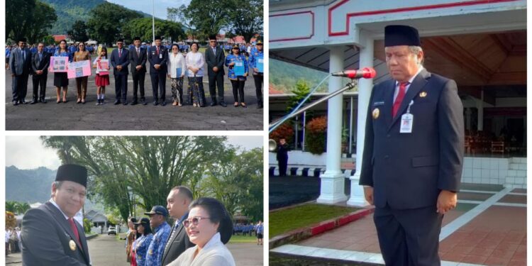 Foto: Momen Upcara Hari Kesaktian Pancasila 2024 di Sangihe. (Dok. Istimewa)