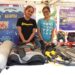 Elsa Inayah bersama Nadya Hahuly mewakili Polimdo Dive Club pada PBL Expo.. (Foto: meikel/barta)