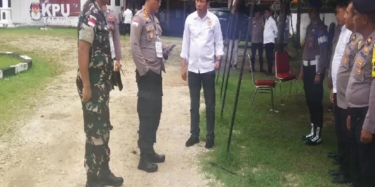 Rapat Pleno Terbuka Hasil Pemilihan Dijaga Ketat Aparat Kepolisian