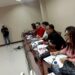 Anggota DPRD Sulut, Jeane Laluyan saat mempertanyakan persoalan solar dan lpg ke Pertamina dan Karo Perekonomian. (Foto: meikel/barta)