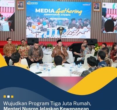 Wujudkan Program Tiga Juta Rumah, Menteri Nusron Jelaskan Kewenangan Kementerian ATR/BPN