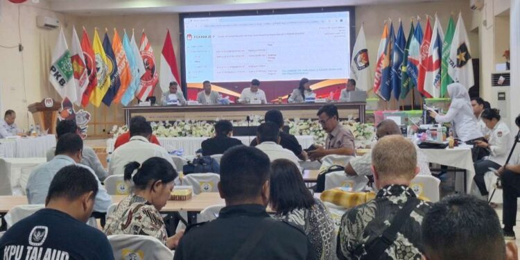 Rakor Persiapan Cut Off DPTB Pilkada 2024 Digelar di Aula KPU Talaud