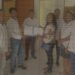 Mantan perangkat Desa Bambung saat memasukan surat kepada pemerintah daerah Kabupaten Kepulauan Talaud.