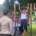 Jajaran Polres Kepulauan Talaud sedang mengikuti test kesamaptaan jasmani (Foto istimewa).
