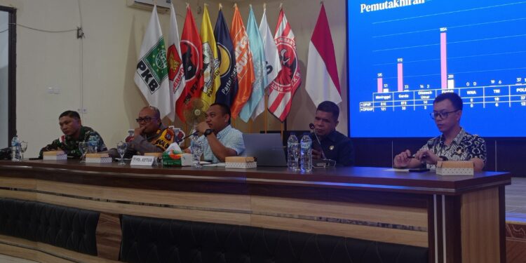 Suasana berlangsungnya FGD dalam rangka penyusunan laporan evaluasi pelaksanaan Pilkada 2024.