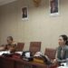 nggota DPRD Provinsi Sulut, Pricilla Cindy Wurangian saat menyampaikan aspirasi masyarakat. (Foto: meikel/barta)