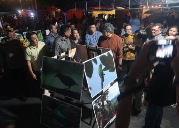 Foto: Pj. Bupati Sangihe, Albert Huppy Wounde dalam giat Pameran Pembangunan Sangihe (Dok. Istimewa