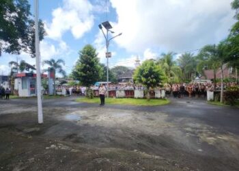 Momen ASN Tagulandang Apel Perdana dengan Duet Pemimpin Sitaro