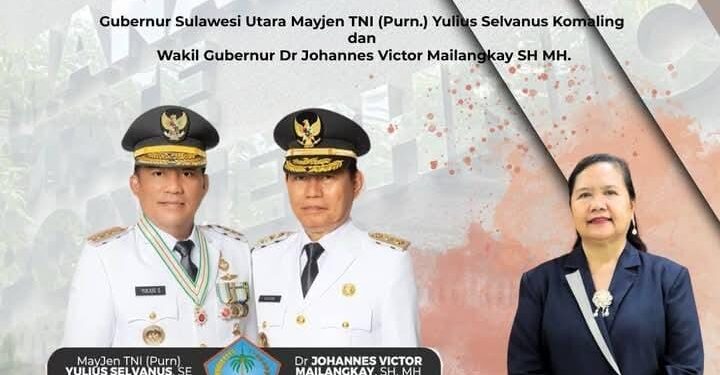 Ungkapan Selamat Bertugas Diektur Polimdo, Dra Mareyke Alelo, MBA kepada pemimpin Provinsi Sulut yang baru. (foto: istimewa)