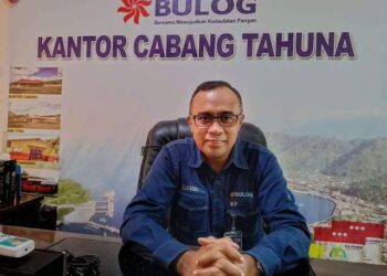 Foto: Pimpinan Cabang Perum Bulog Tahuna, Khristian Prasetia. (Dok. Istimewa)
