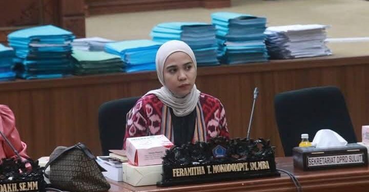 Anggota Pansus LKPJ Gubernur 2024, Feramitha Mokodompit. (foto: istimewa)