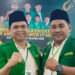 Foto: Ketua Cabang GP Ansor Sangihe, Fitri Lumiu, bersama Ketua GP Ansor Sulawesi Utara, Muliadi Paputungan. (Dok. Istimewa)