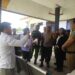Kapolres Kepulauan Talaud, AKBP Arie Sulistyo Nugroho, S.I.K., M.H. saat menghadiri dan menyaksikan pemusnahan surat suara rusak dan berlebih di kantor KPU Talaud.