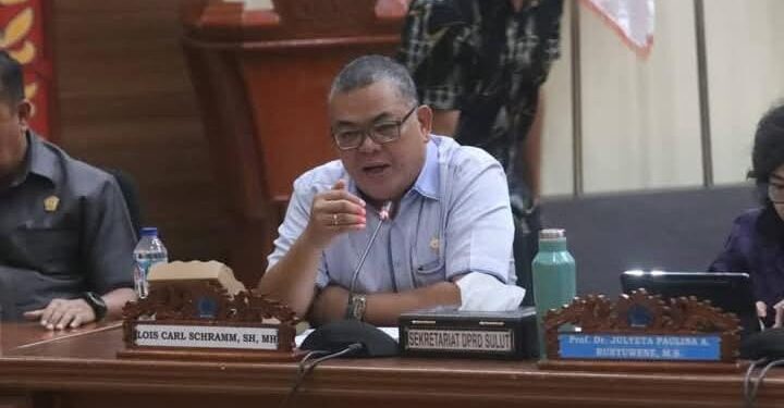 Ketua Fraksi Gerindra Sulut, Louis Carl Schramm. (foto; istimewa)