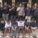 Gerombolan pemabuk yang diamankan aparat Polres Bitung. (foto: Chris/Barta1)