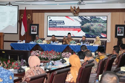 Menteri ATR/BPN Ajak Kepala Daerah Se-Jateng Kolaborasi Selesaikan Sertipikasi Tanah