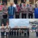 Personil Polres Bitung saat Pengamanan Sholat Id, di beberapa Masjid dan Lapangan di Kota Bitung. (foto: Chris/Barta1)