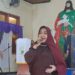 Rahmijati Jahja saat memberikan sambutan di Gereja Jemaat Hosiana Tinelo. (foto: istimewa)