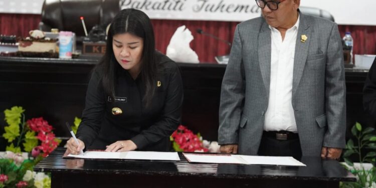 Pemkab-DPRD Sitaro Teken Nota Kesepakatan RPJMD 2025-2029