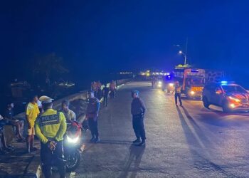 Kasat Lantas Pimpin Apel Siaga, Patroli Malam Ditingkatkan Polres Sangihe