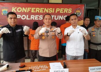 Polres Bitung Ungkap Kasus Peredaran Narkotika Jenis Shabu 44 Paket