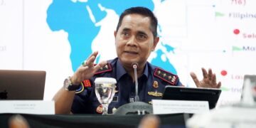 Pung Nugroho Saksono menceritakan kejadian tersebut di Jakarta. (foto: PSDKP)