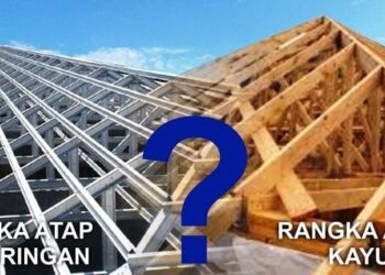 Rangkap Atap Bajaringan vs Rangkap Atap Kayu. (Foto: istimewa)