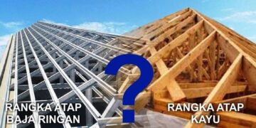 Rangkap Atap Bajaringan vs Rangkap Atap Kayu. (Foto: istimewa)