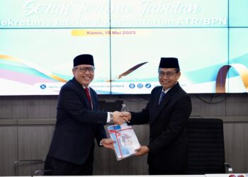 Sertijab Sekjen Kementerian ATR/BPN, Pudji Prasetijanto Hadi Minta Dukungan