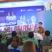 Foto: Bupati Kepulaun Sangihe, Michael Thungari menyampaikan sambutan dalam peringatan Hari Buruh 1 Mei 2025. (Dok. Gerald Kobis)