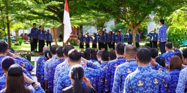 Apel KORPRI, Bupati Chyntia Kalangit Ajak ASN Dukung Program 100 Hari Kerja