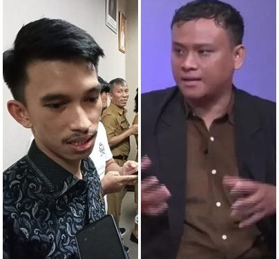 Ketua Pansus Kepemudaan, Eldo Wongkar dan Ketua DPD GMNI Sulut, Taufik Poli. (foto: istimewa)