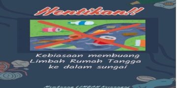 Kampanye Hentikan Membuang Limbah Rumah Tangga ke Sungai. (foto: istimewa)