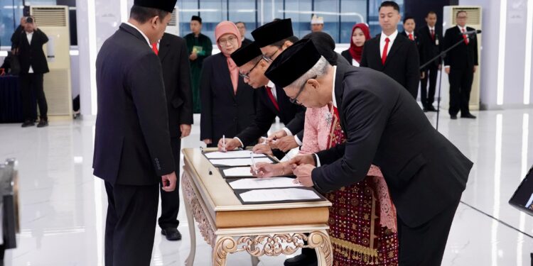 Pelantikan Puluhan Pejabat Struktural Kementerian ATR/BPN