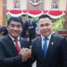 Gubernur Yulius Selvanus dan Pimpinan Komisi I Braien Waworuntu. (foto: istimewa)