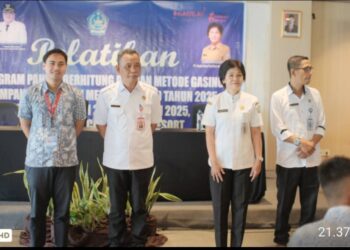 Foto: Pembukaan Pelatihan Matematika melalui pendekatan GASING Dibuka Oleh Sekda Sangihe, Harry Wolf. (Dok.Istimewa)