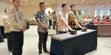 Foto: Peluncuran Aplikasi Dukcapil Membara oleh Bupati Kepulauan Sangihe, Michael Thungari. (Dok. Istimewa)