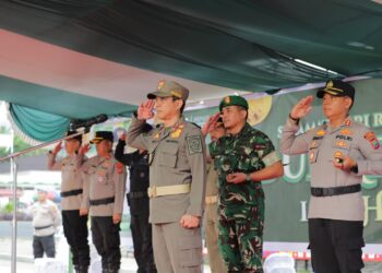 Wali Kota Kotamobagu Pimpin Apel Pasukan: 350 Personel Amankan Malam Takbiran