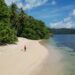 Foto: Pantai Wisata Pananualeng, Kepulauan Sangihe. (Dok. Dispar Sangihe)