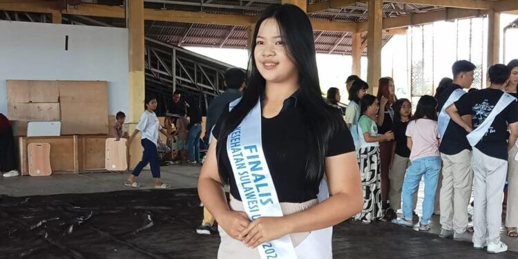 Finalis Duta Kesehatan Provinsi Sulut, Miracle Easter Valeri Posumah. (foto: meikel/barta)