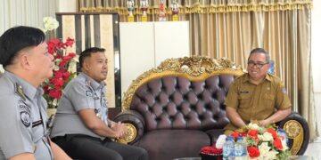 Kunjungan Kalapas Kelas IIB Bitung Edi Kuhen ke Balai Latihan Kerja Kota Bitung. (foto: Chris/Barta1)